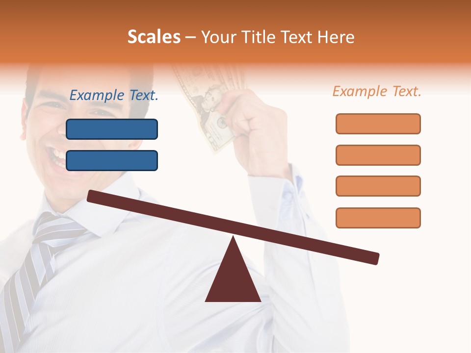 Financial Cash Worker PowerPoint Template
