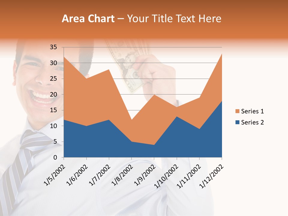 Financial Cash Worker PowerPoint Template