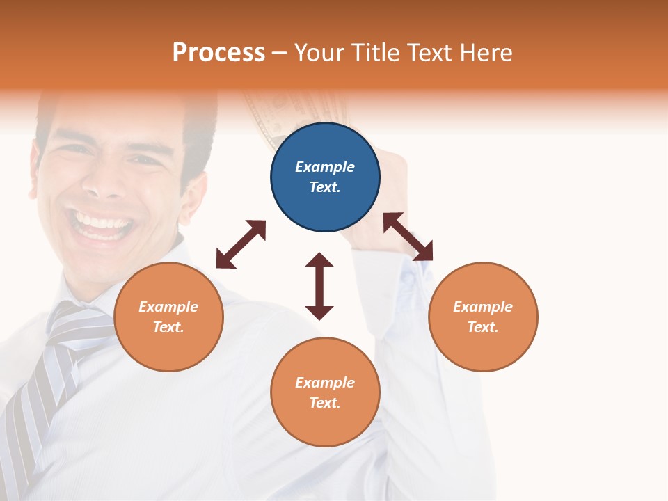 Financial Cash Worker PowerPoint Template