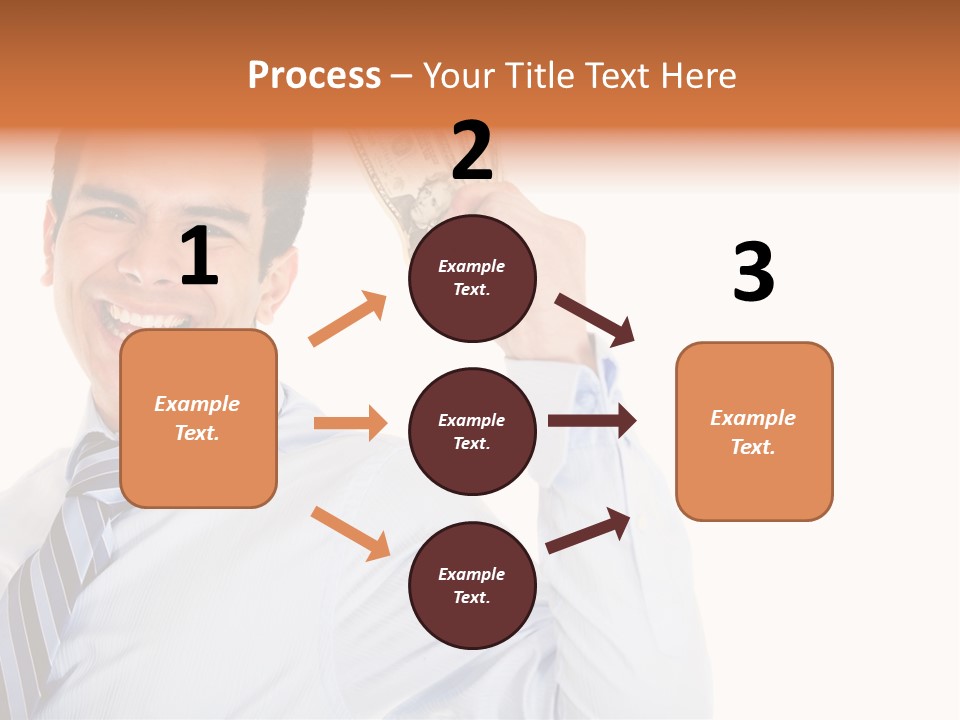 Financial Cash Worker PowerPoint Template