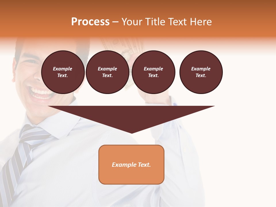 Financial Cash Worker PowerPoint Template