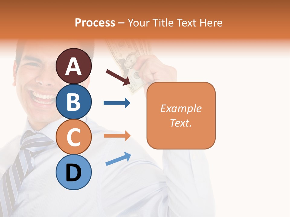 Financial Cash Worker PowerPoint Template