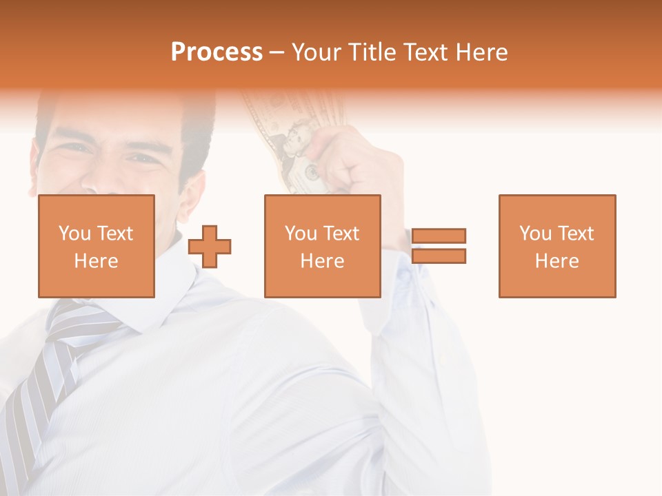Financial Cash Worker PowerPoint Template