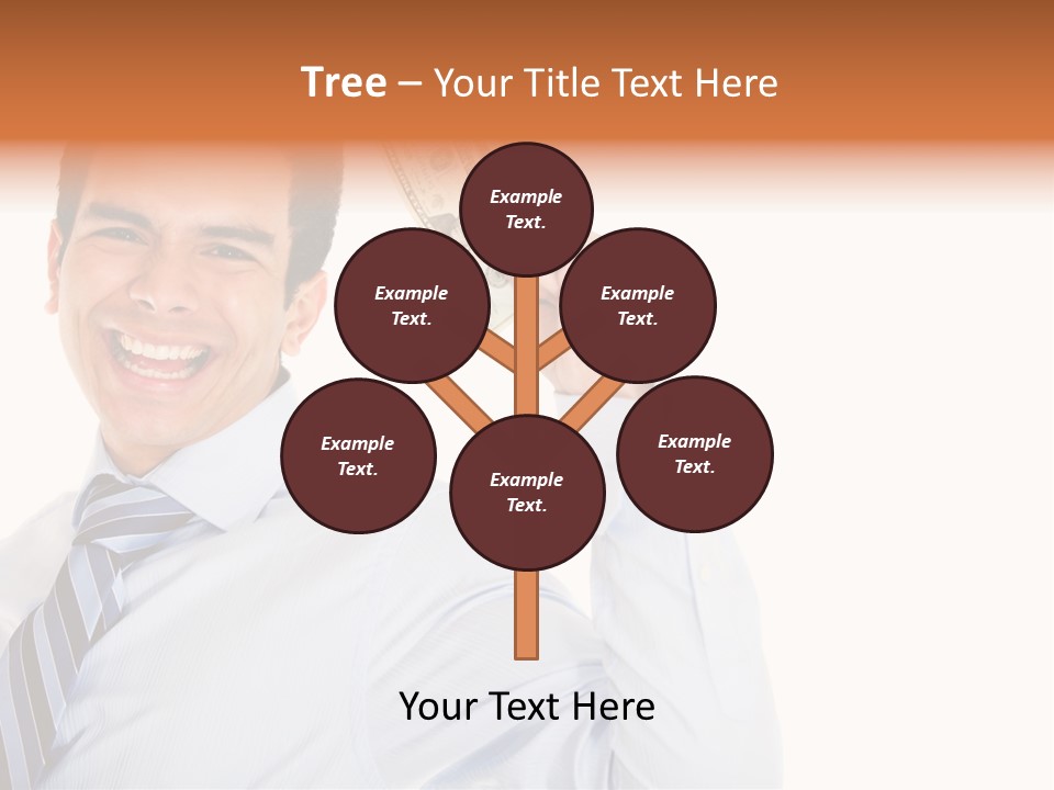 Financial Cash Worker PowerPoint Template