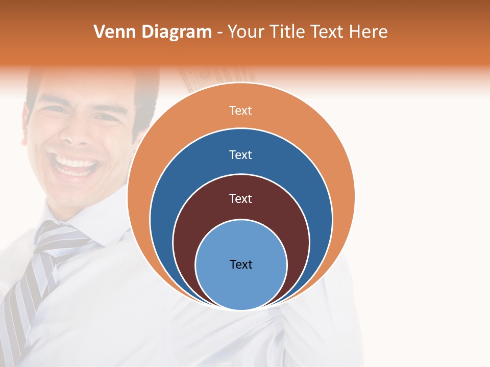 Financial Cash Worker PowerPoint Template