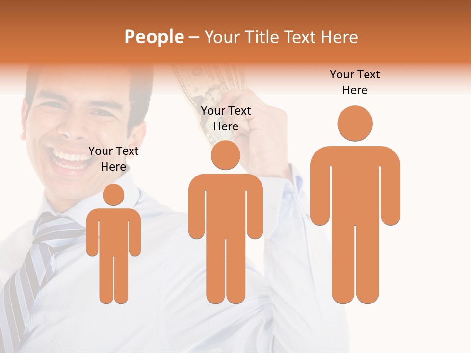 Financial Cash Worker PowerPoint Template