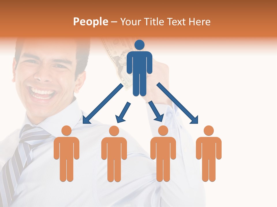 Financial Cash Worker PowerPoint Template