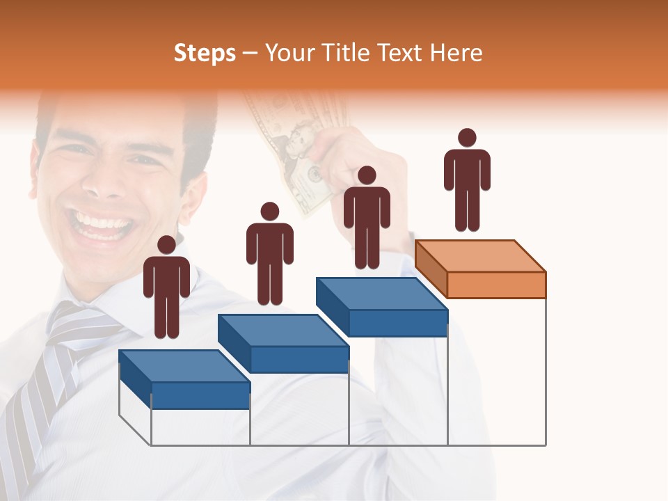 Financial Cash Worker PowerPoint Template