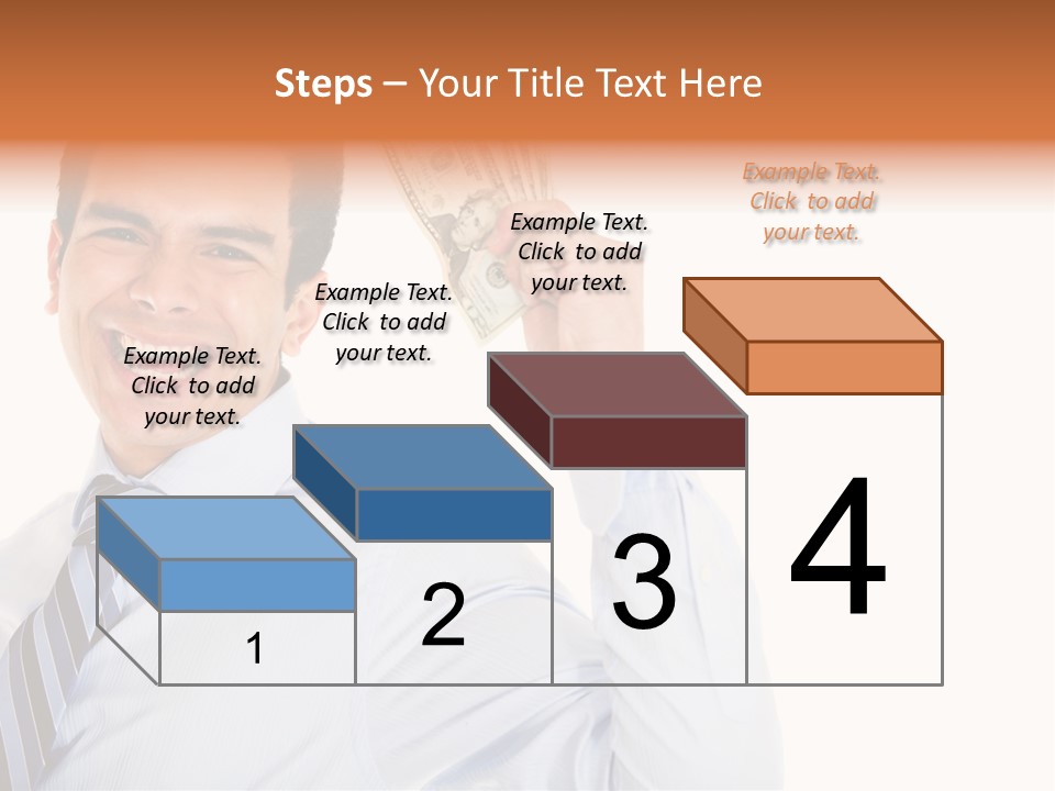 Financial Cash Worker PowerPoint Template