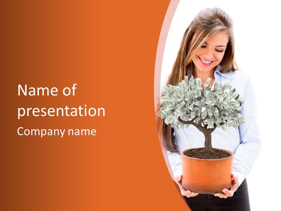 Bush Isolated Nurturing PowerPoint Template