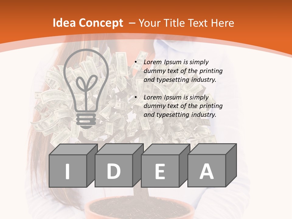 Bush Isolated Nurturing PowerPoint Template