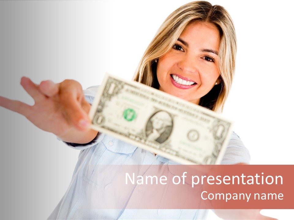 Woman Wealth Investment PowerPoint Template