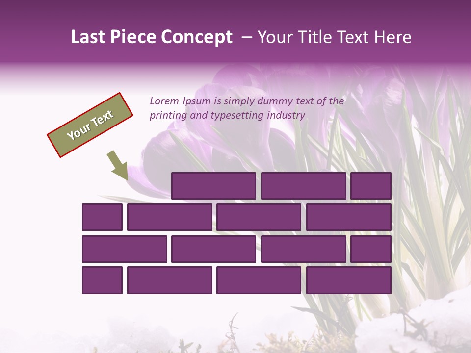 Springtime Petal White PowerPoint Template