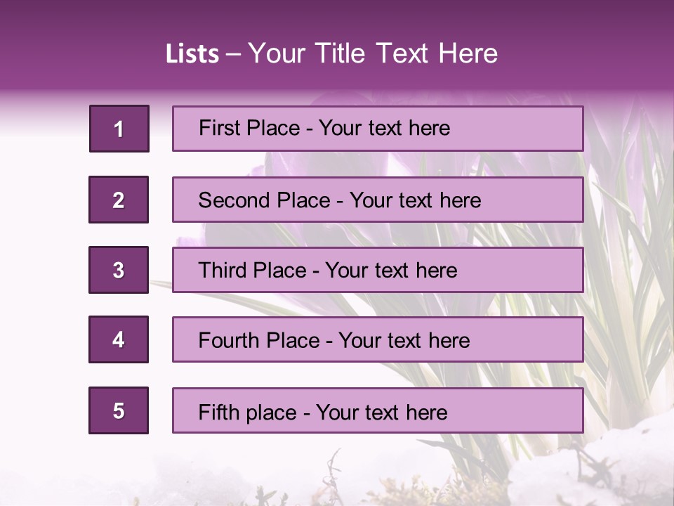 Springtime Petal White PowerPoint Template