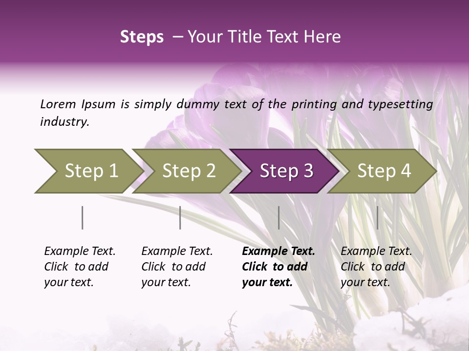 Springtime Petal White PowerPoint Template