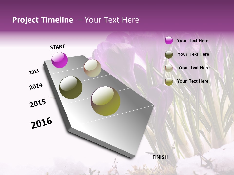 Springtime Petal White PowerPoint Template