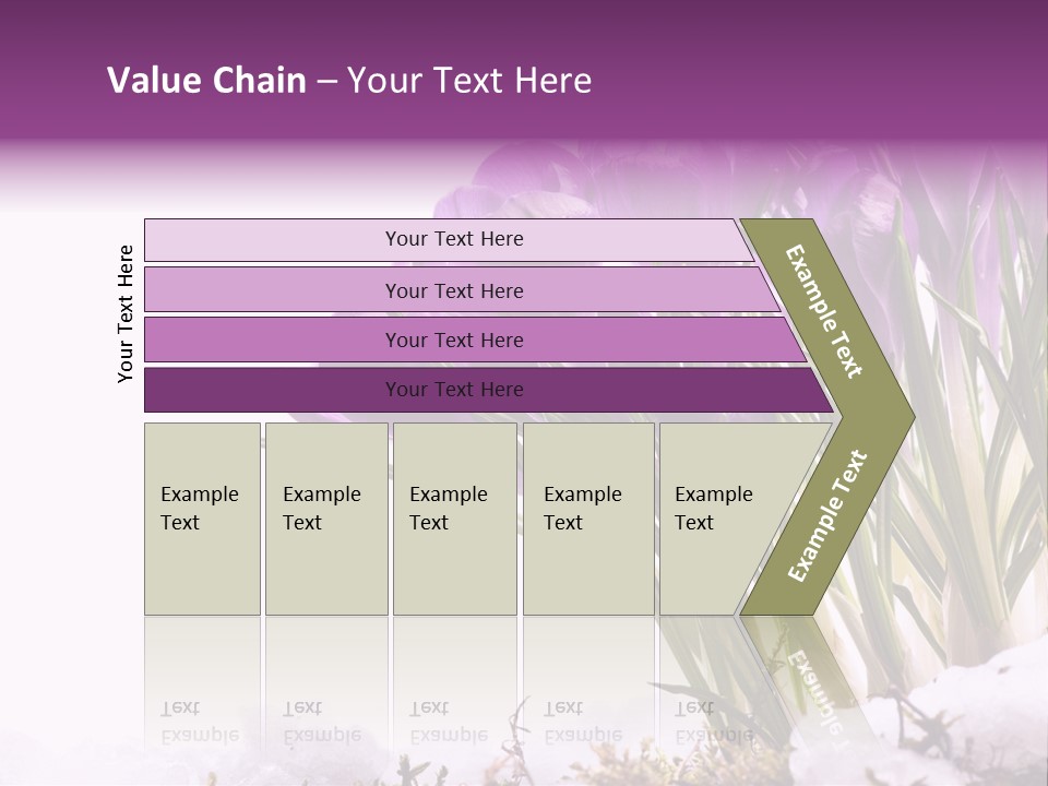 Springtime Petal White PowerPoint Template