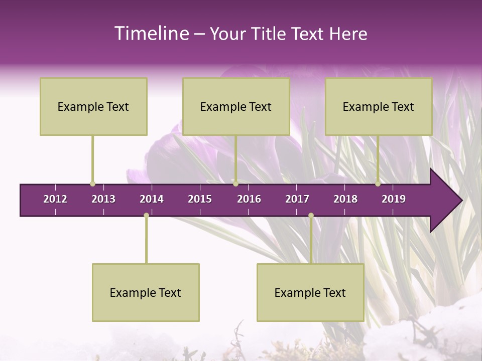 Springtime Petal White PowerPoint Template