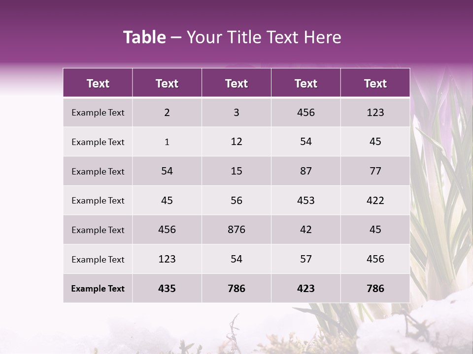 Springtime Petal White PowerPoint Template