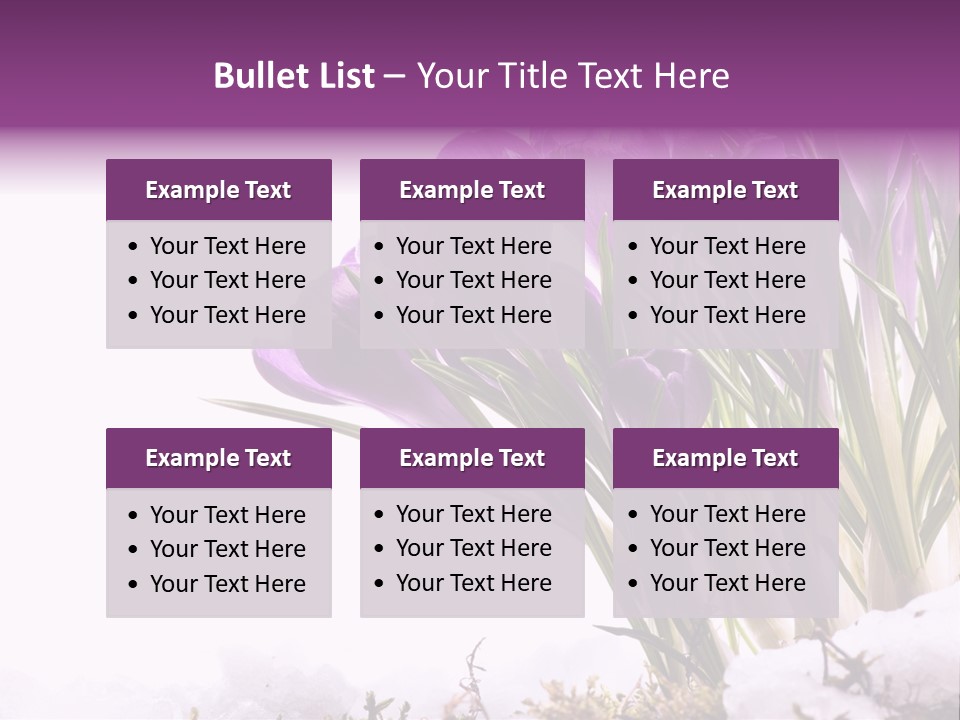 Springtime Petal White PowerPoint Template