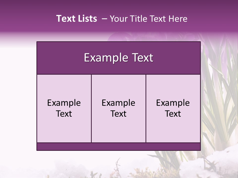 Springtime Petal White PowerPoint Template