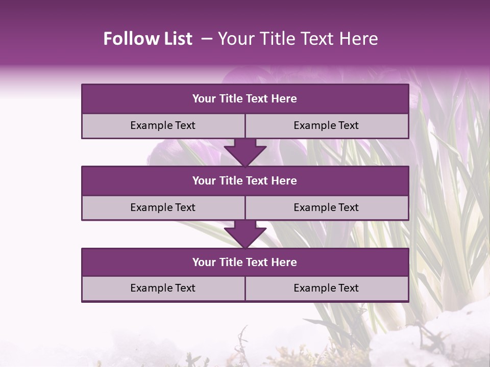 Springtime Petal White PowerPoint Template