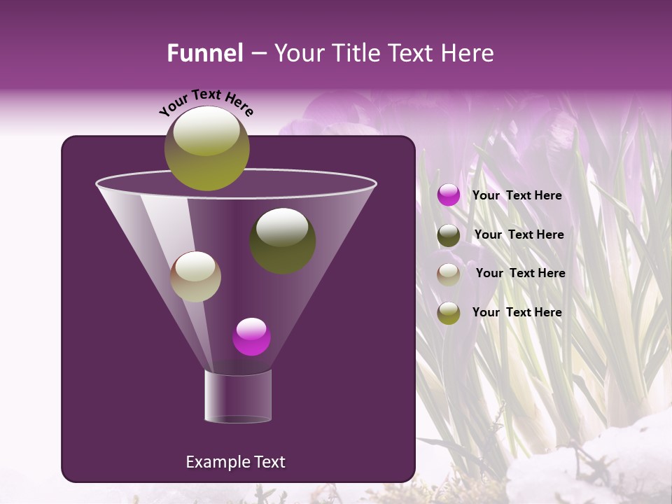 Springtime Petal White PowerPoint Template