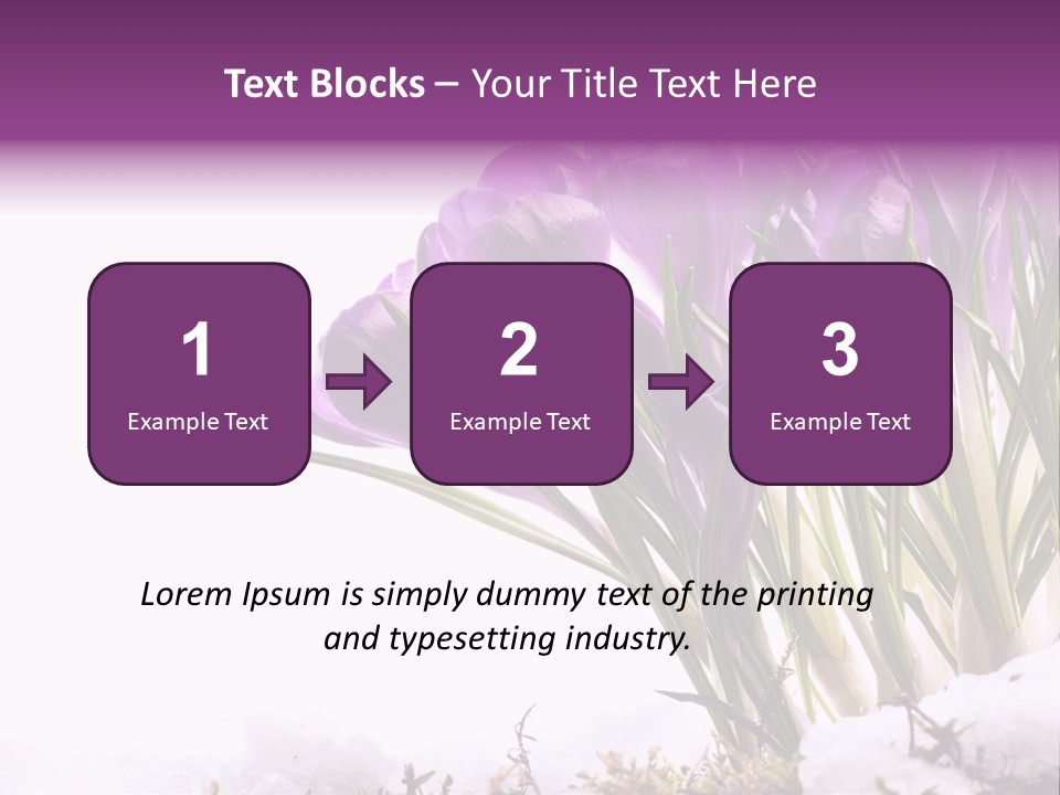 Springtime Petal White PowerPoint Template