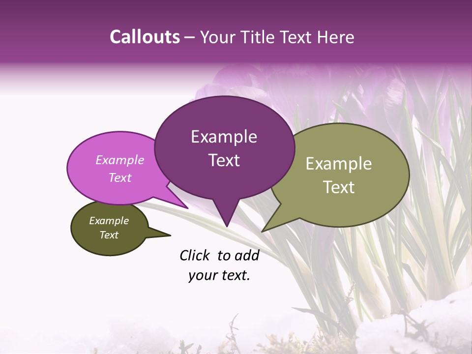 Springtime Petal White PowerPoint Template