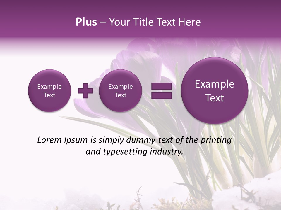 Springtime Petal White PowerPoint Template