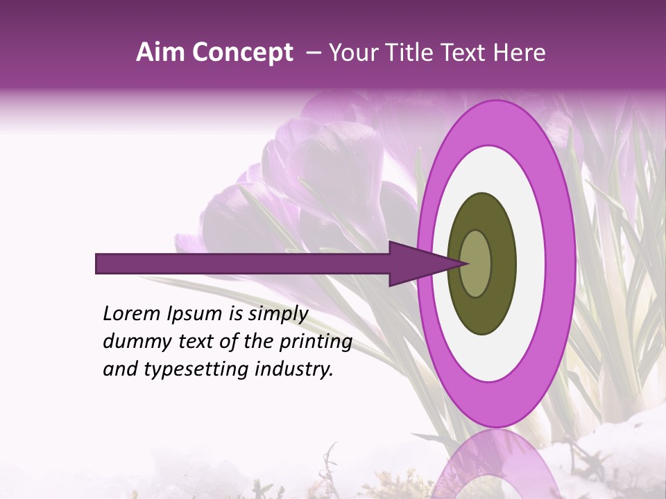 Springtime Petal White PowerPoint Template