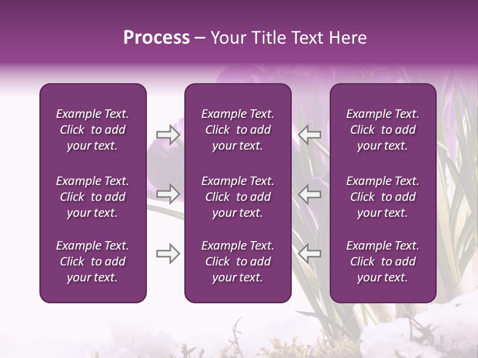 Springtime Petal White PowerPoint Template
