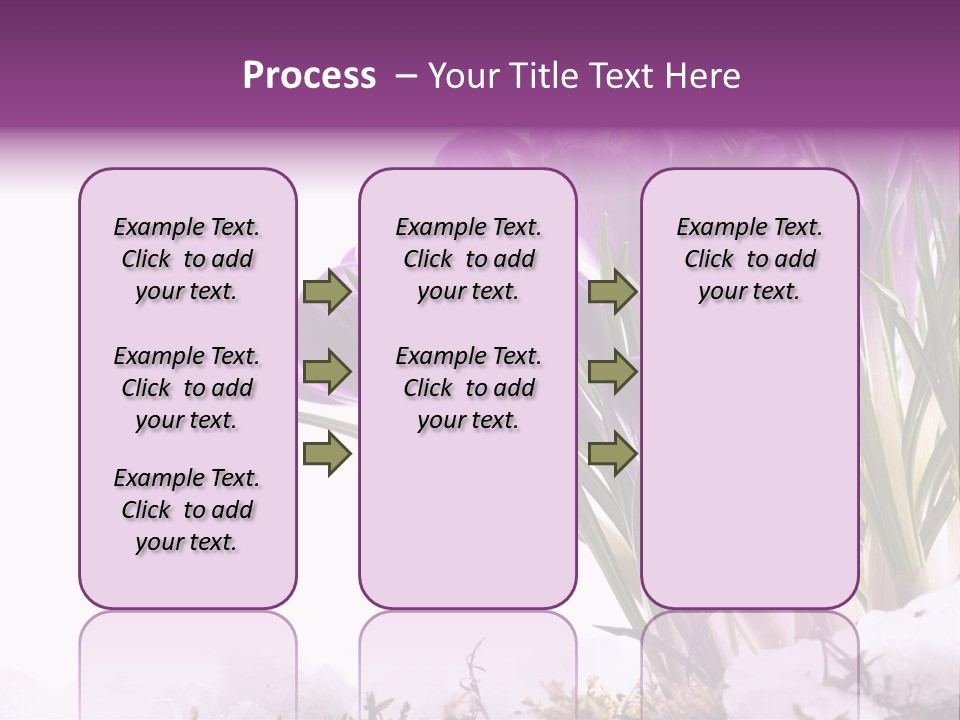 Springtime Petal White PowerPoint Template