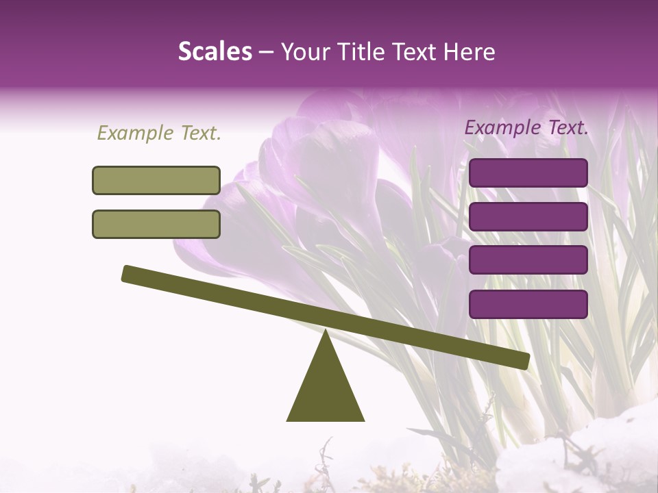 Springtime Petal White PowerPoint Template