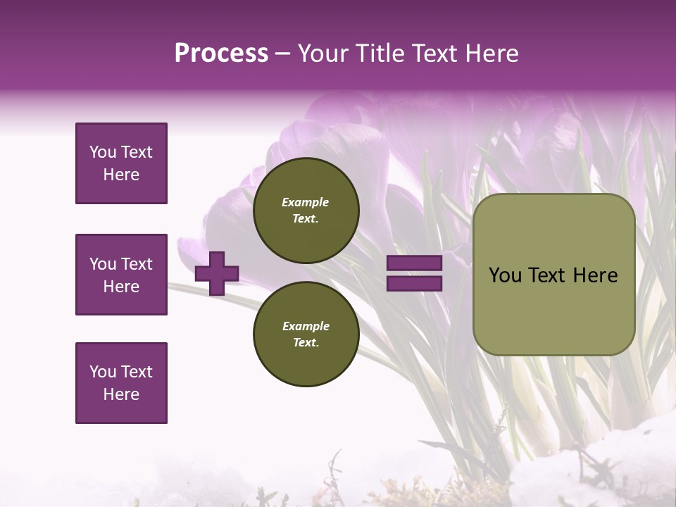 Springtime Petal White PowerPoint Template