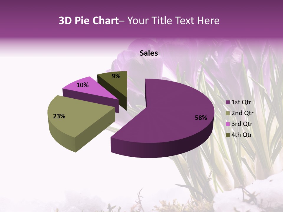 Springtime Petal White PowerPoint Template