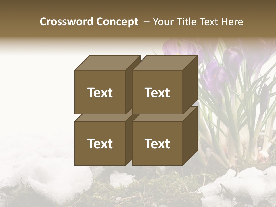 Melting Space Meadow PowerPoint Template