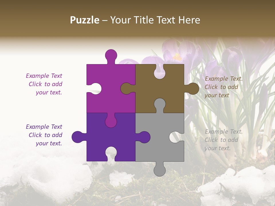 Melting Space Meadow PowerPoint Template