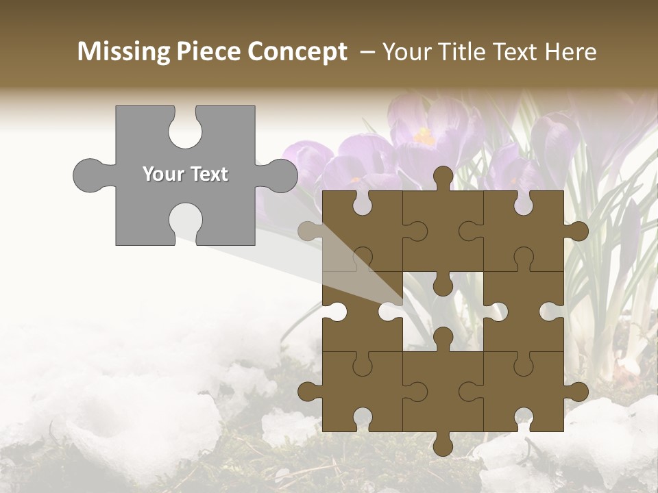 Melting Space Meadow PowerPoint Template