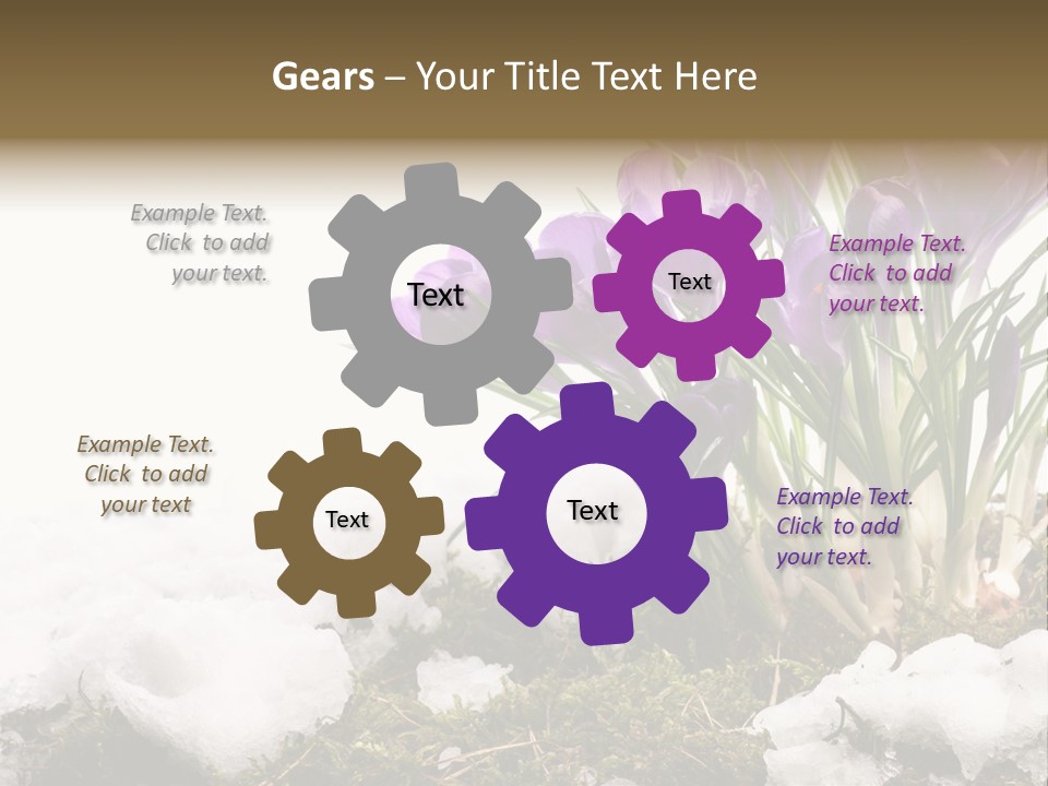 Melting Space Meadow PowerPoint Template