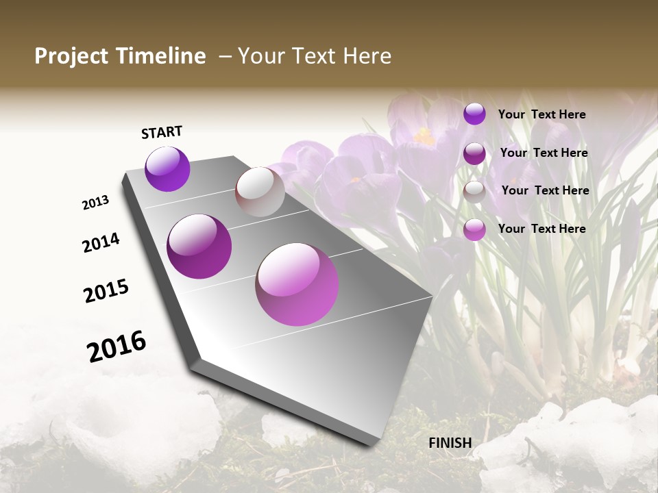 Melting Space Meadow PowerPoint Template