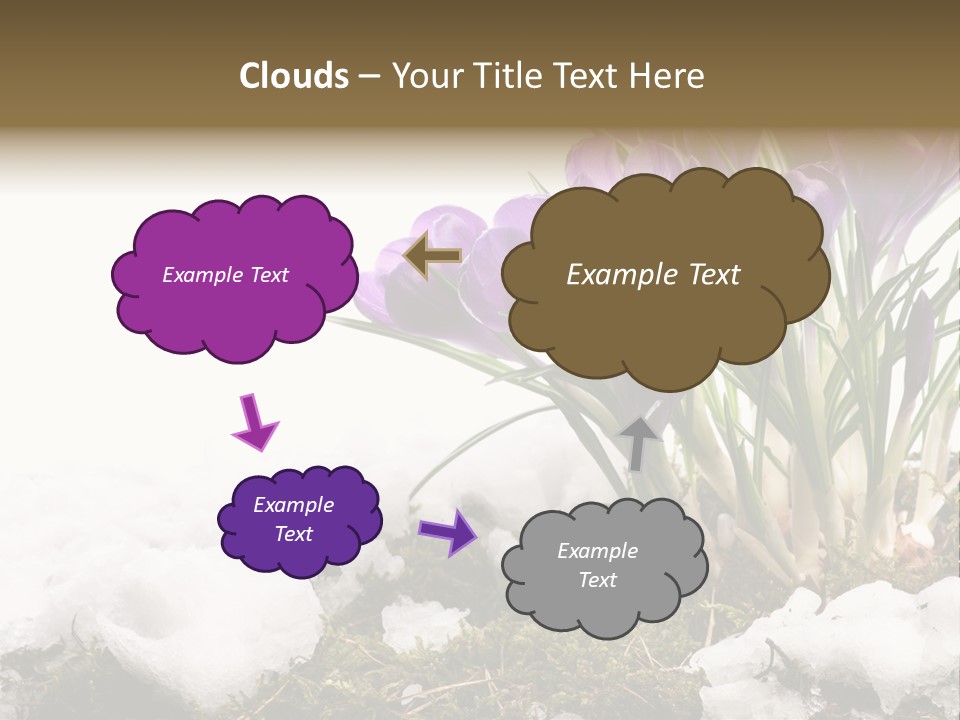 Melting Space Meadow PowerPoint Template