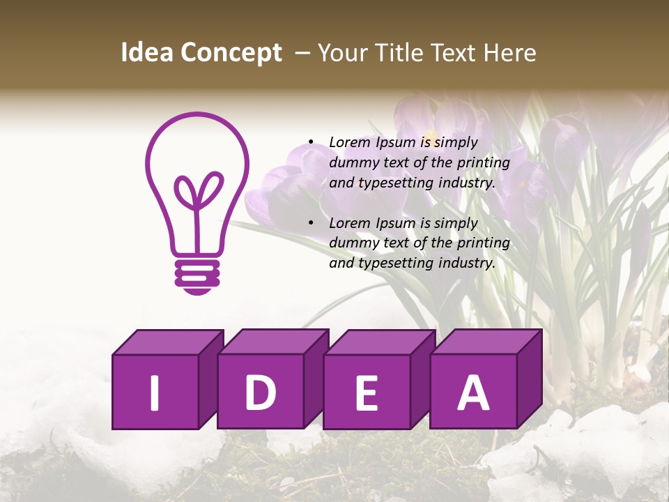 Melting Space Meadow PowerPoint Template