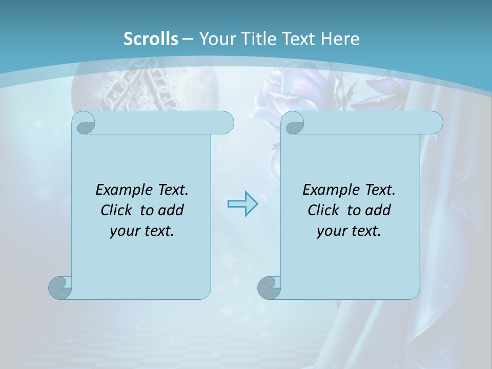 Ksi Fantasy Romantyczny PowerPoint Template