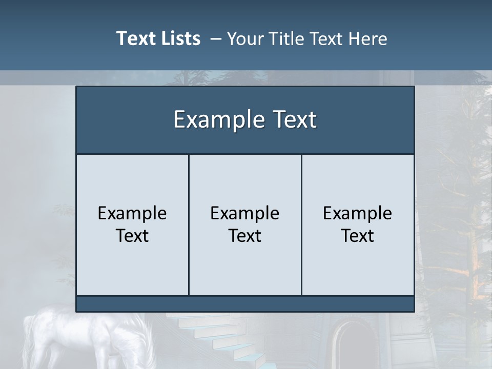 Schody Niebieski Wie PowerPoint Template