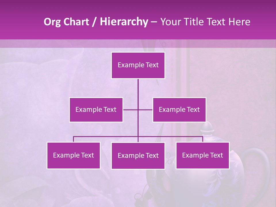 Ilustracja Fioletowy Zaproszenie PowerPoint Template