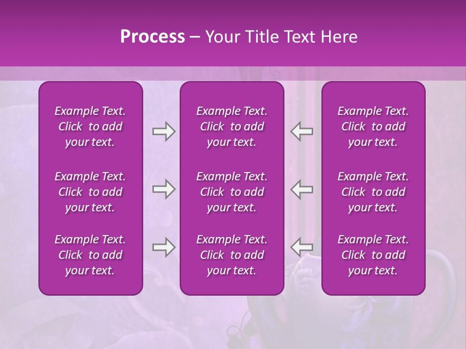 Ilustracja Fioletowy Zaproszenie PowerPoint Template
