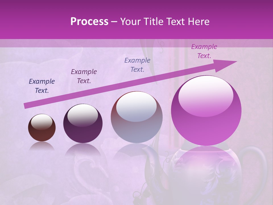 Ilustracja Fioletowy Zaproszenie PowerPoint Template