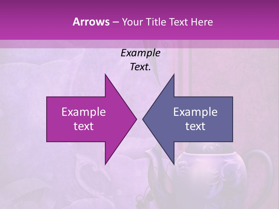 Ilustracja Fioletowy Zaproszenie PowerPoint Template