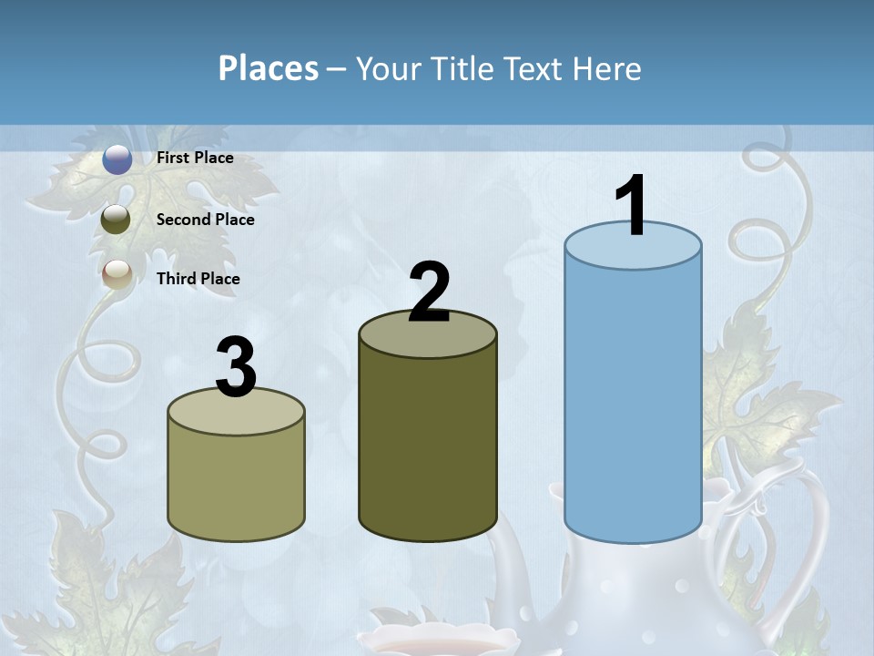 Ramka Herbata Papeteria PowerPoint Template